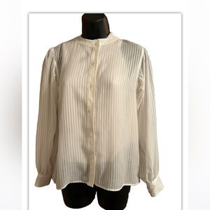 Vintage Evan Picone long sleeve white